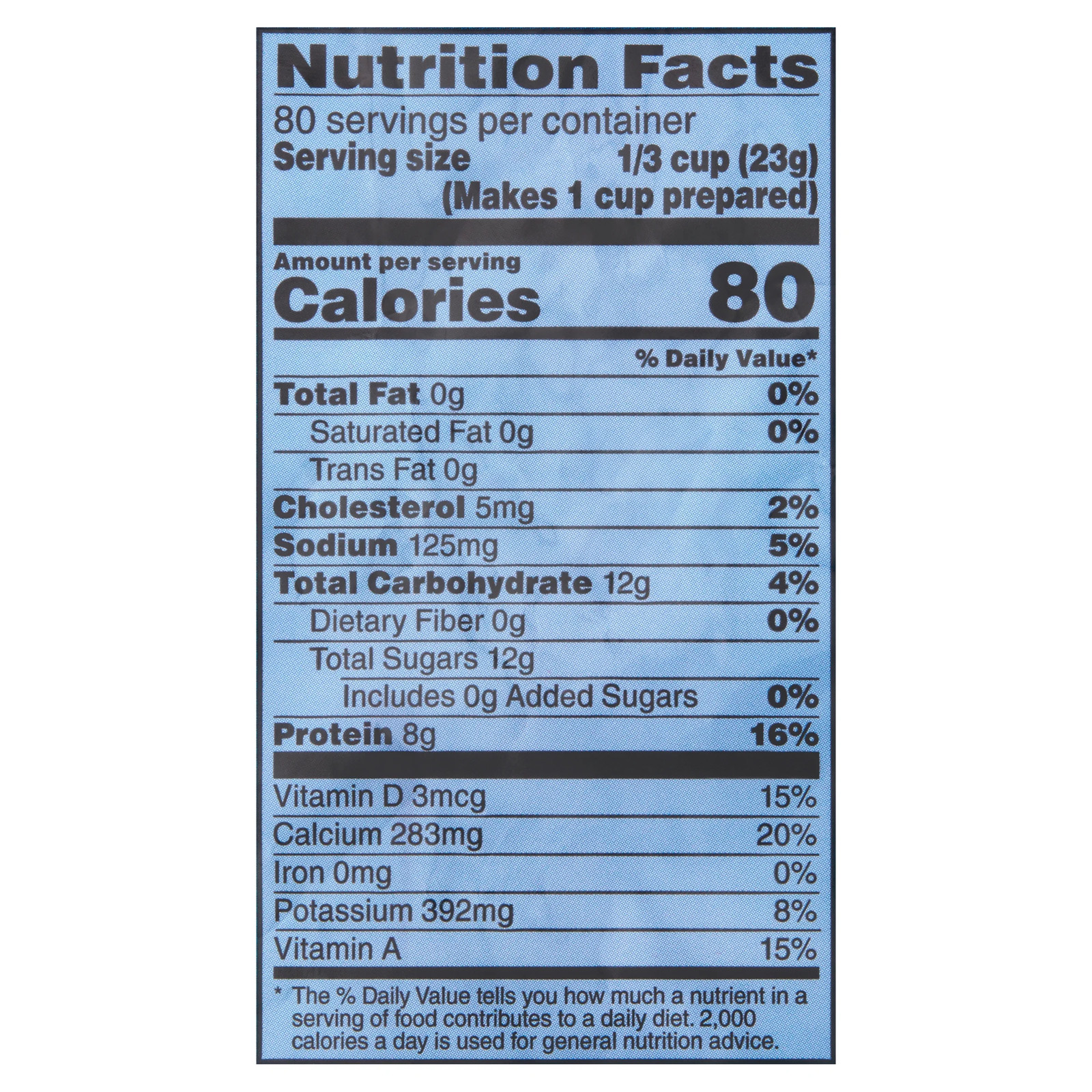Instant Nonfat Dry Milk 64 oz Bag