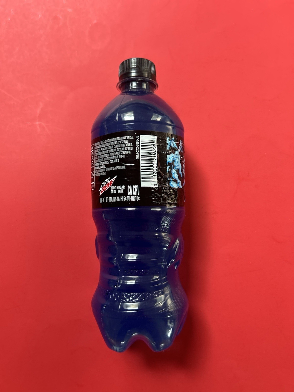 Rare HTF Mountain Dew FROST BITE ZERO SUGAR Full Unopened 20oz Bottle