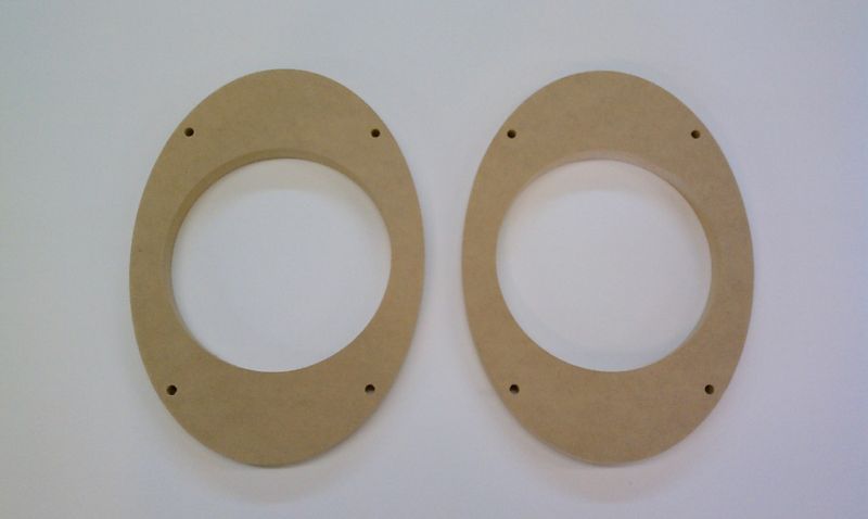 MDF Speaker rings, 6 x 9 to 6.5 adaptor