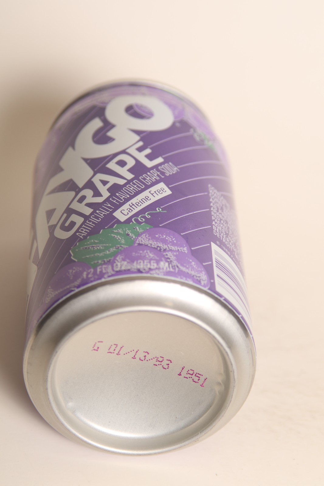 Faygo Grape soda can