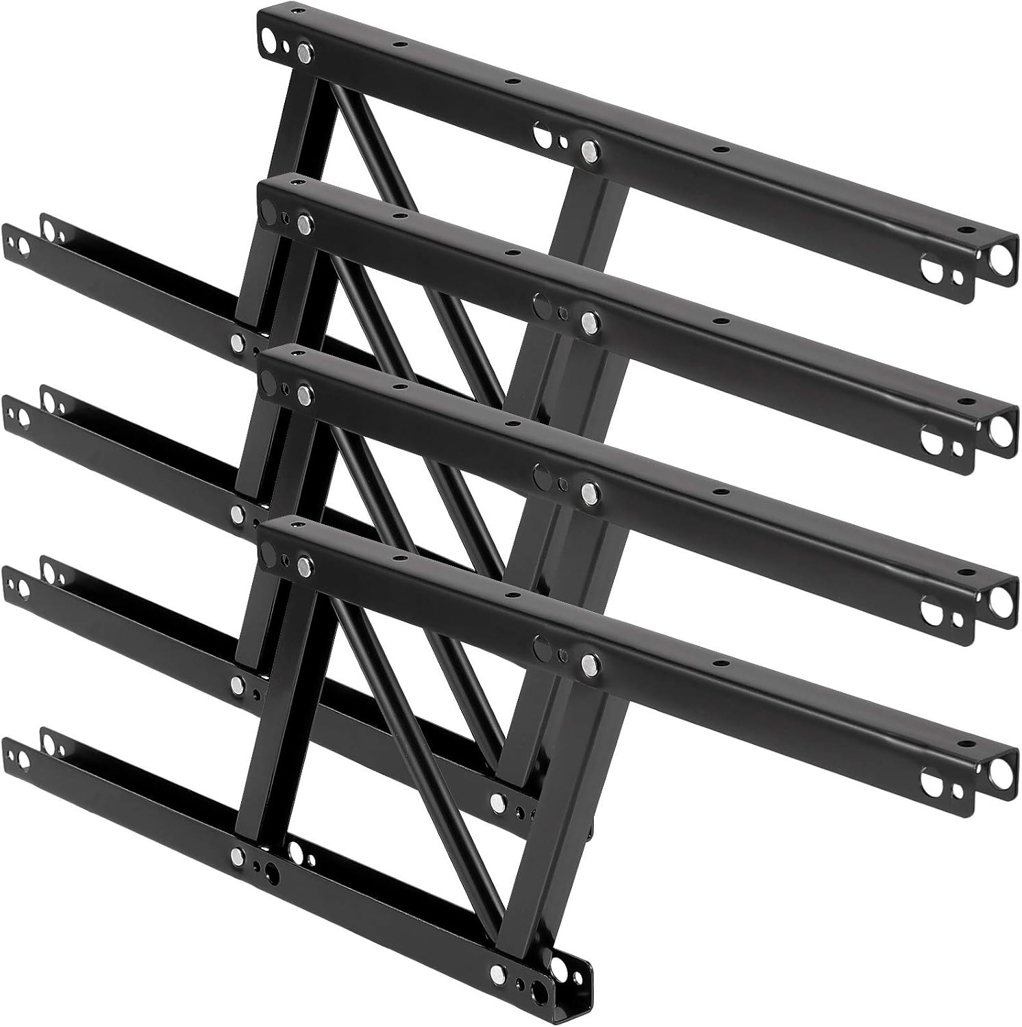 4 Pack 15 Inch Folding Lift up Top Coffee Table Lifting Frame Desk Mechanism, He