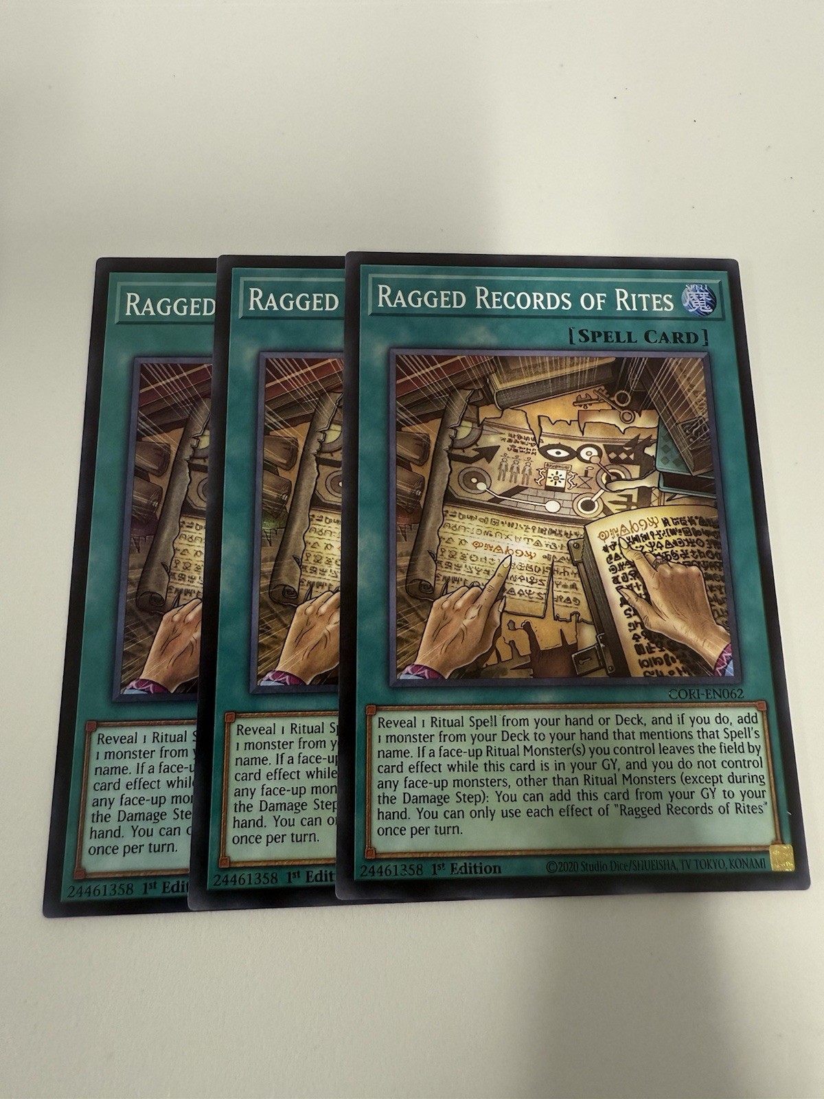 3X Ragged Records of Rites Super Rare CORI-EN062