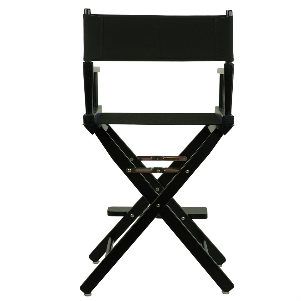 24" Director's Chair Black Frame-Black Canvas