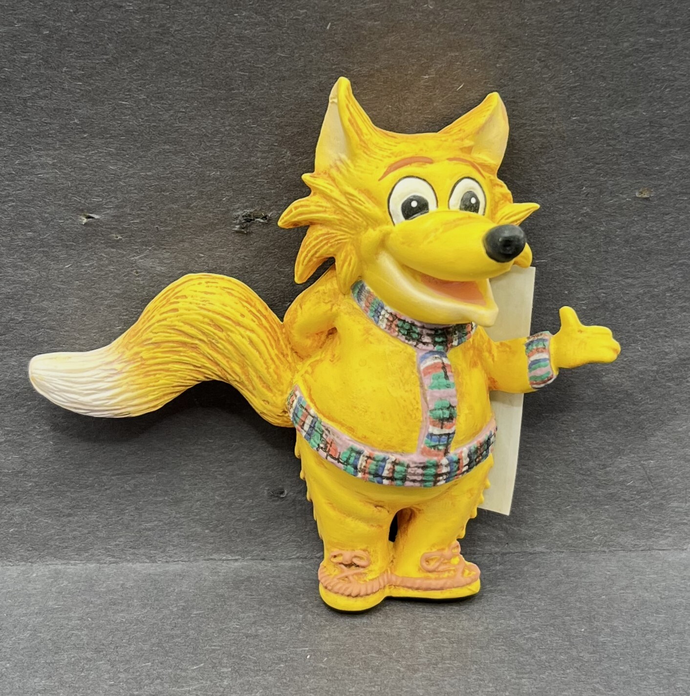 Vintage FOXWOODS CASINO Mascot Foxy Figural Magnet MIB Dressed As Dealer