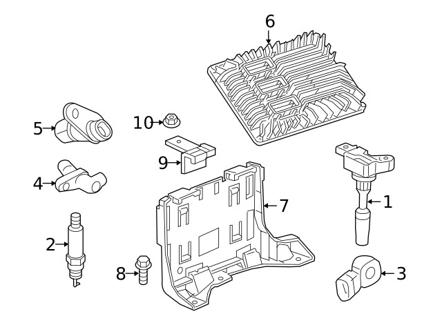 Genuine GM Engine Control Module Bracket 23433365
