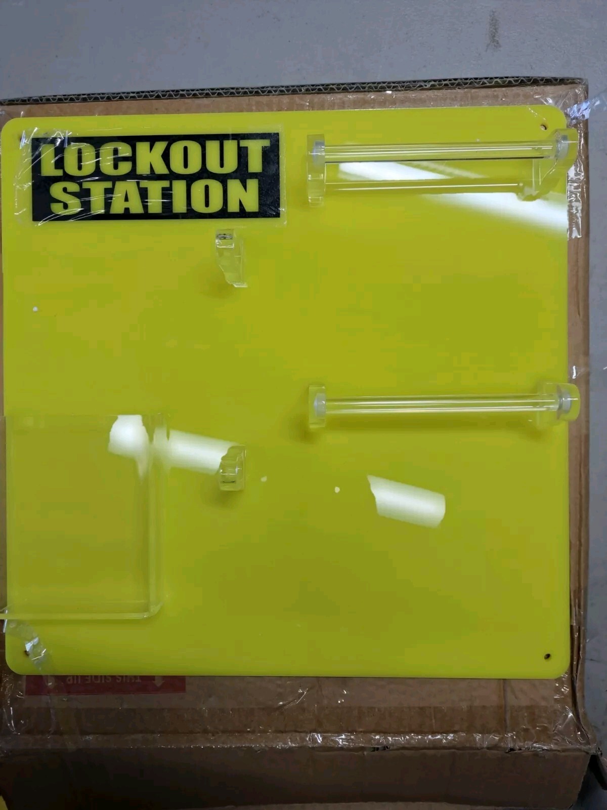 Brady 50990 Lockout Board,Unfilled,Polycarbonate 5TA74