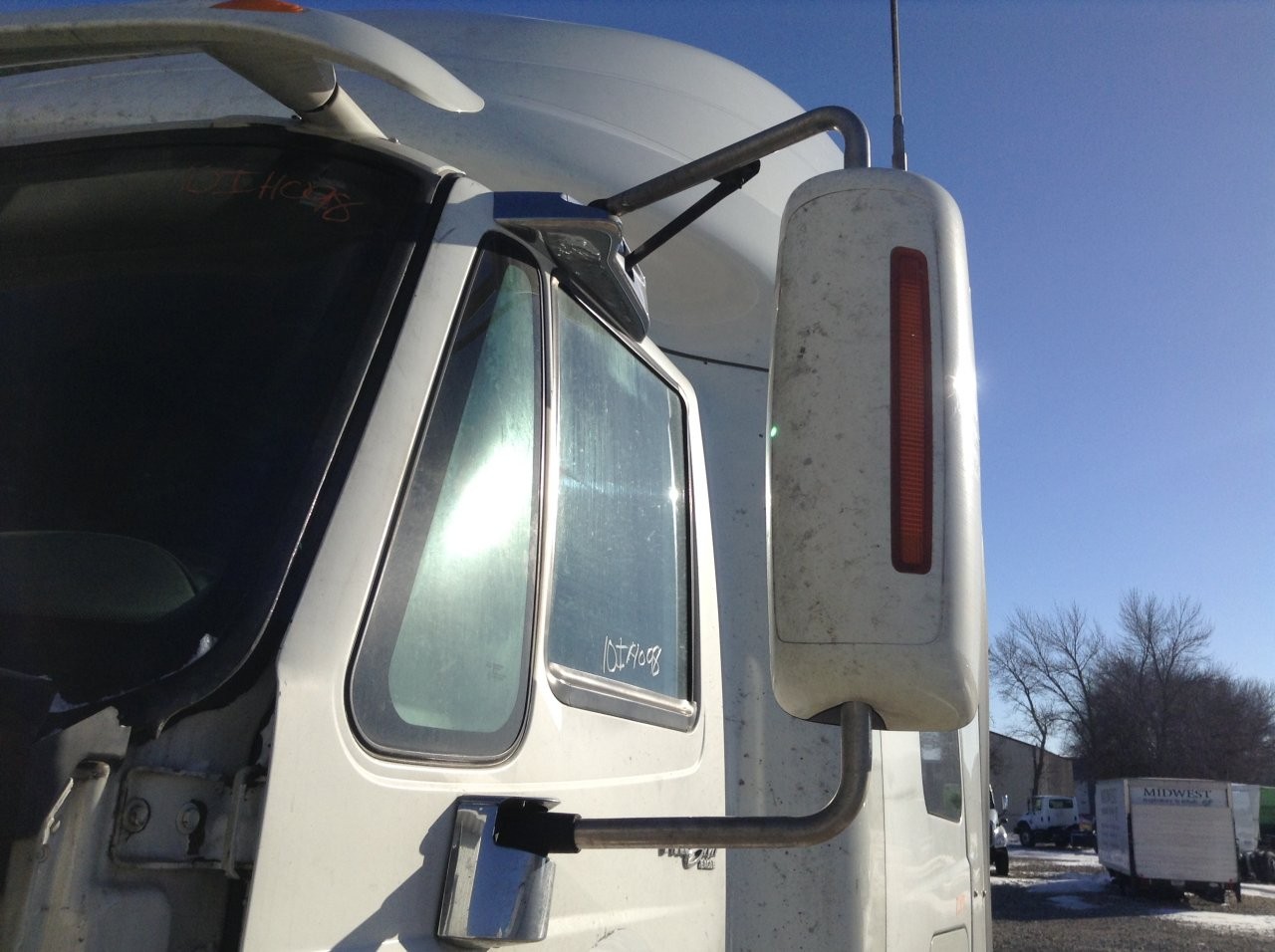 2007-2014 International PROSTAR POLY/CHROME Left/Driver Door Mirror - Used
