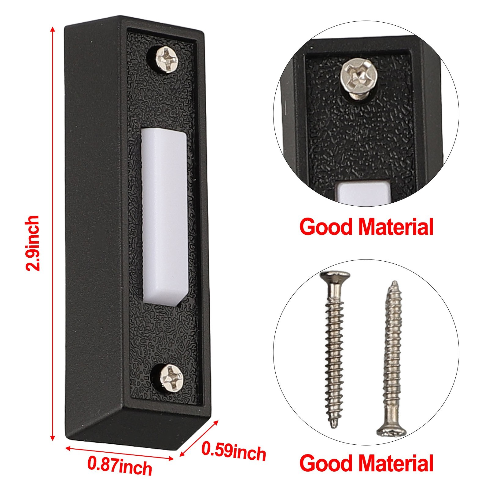 Wired Door Bell Push Buttons Setup Process Wired Door Bell Push Button