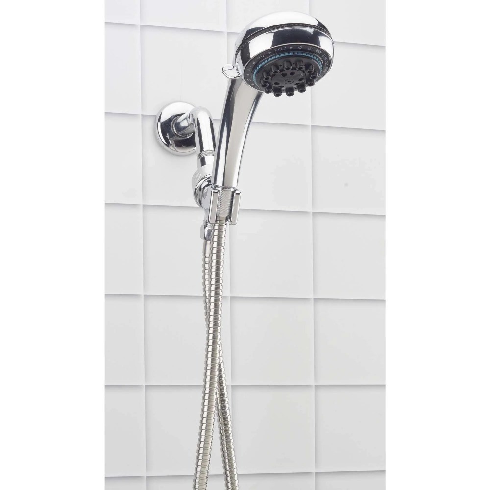 High Pressure 8 Function Handheld Shower Head with Long Flexible Hose