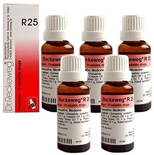 Dr Reckeweg R25 Liquid 22ml (Pack of 5) Homeopathic Drop & Remedy Free Shipping