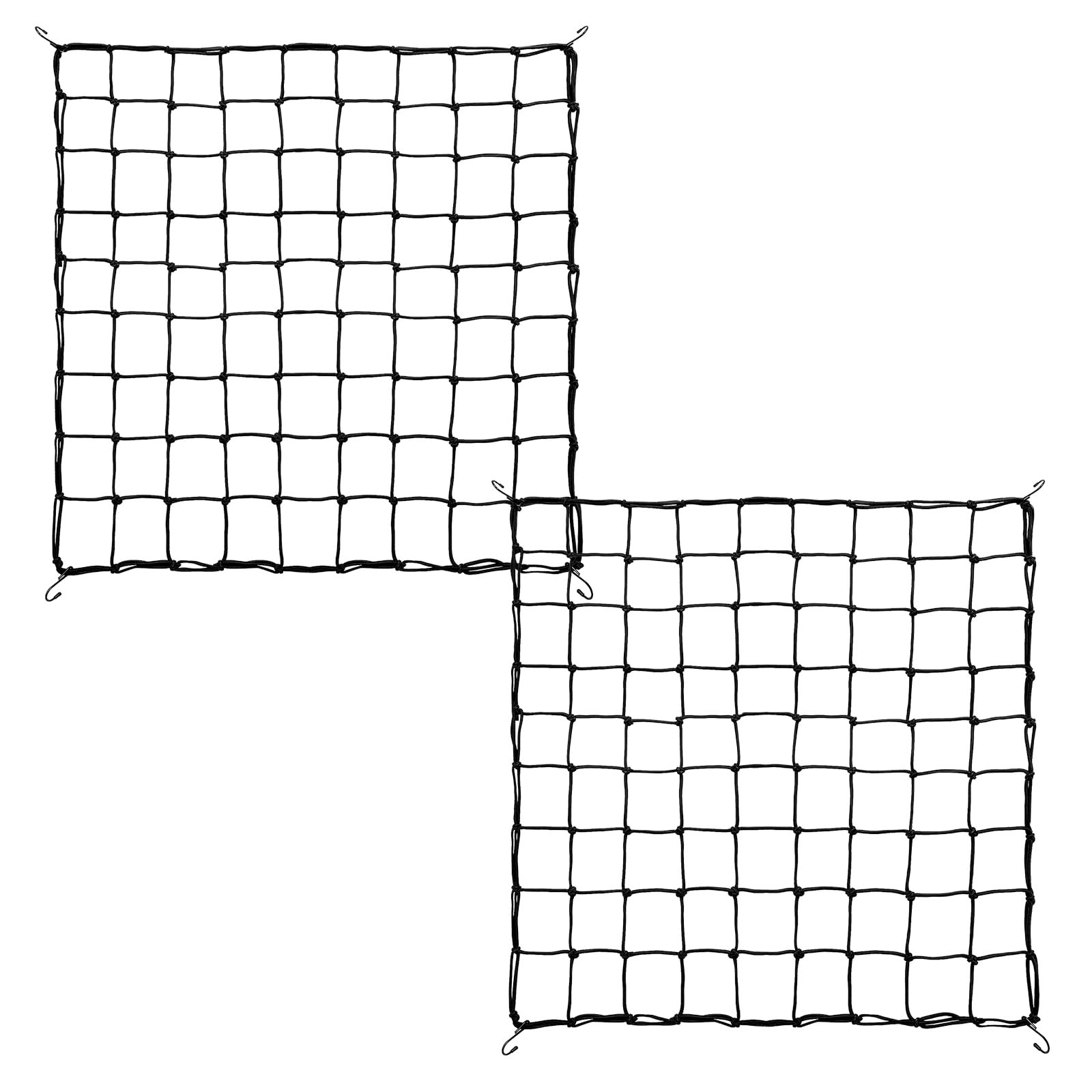 GBACHOOSE 2 Pack Trellis Netting 5x5 Ft for Plants, Flexible Black