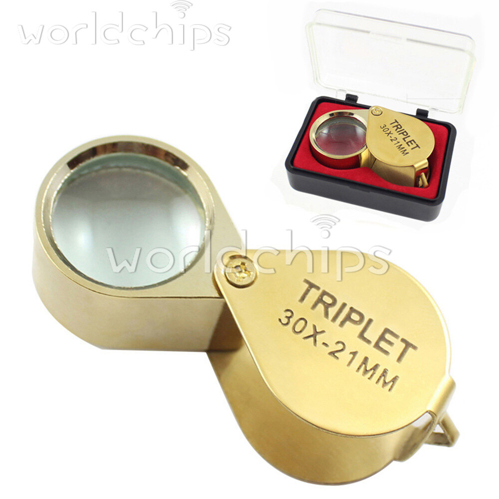 Pocket Jewellers Eye Loupe Magnifier 10X 20X 30X Jewelry Magnifying Glass Loupe