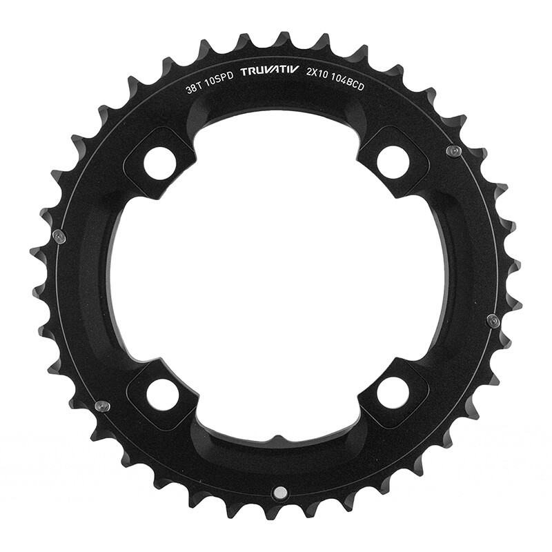 MTB Bicycle Chainring 38T S1 104mm for 2x 10 speed drivetrain No Pin Alloy New