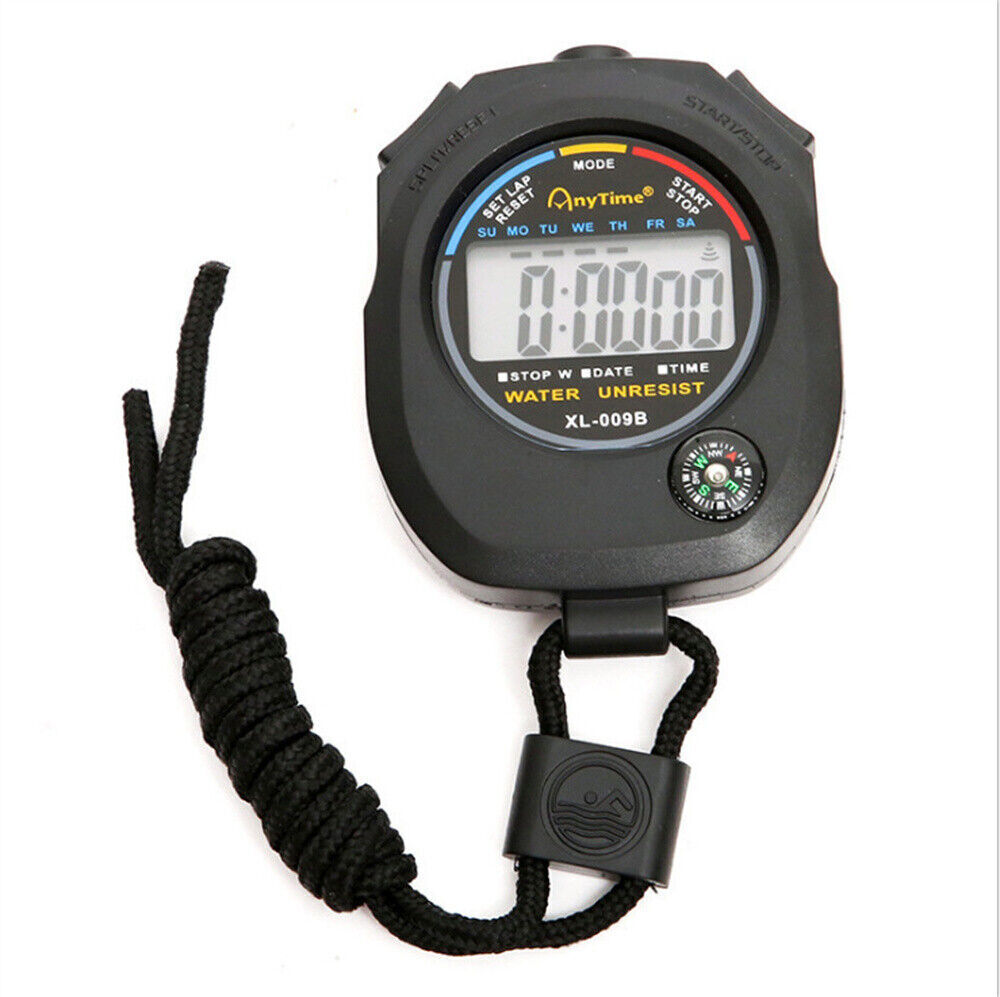 2 Pack Handheld Multi-function Stopwatch Sports Stopwatch Timer Coach Referee