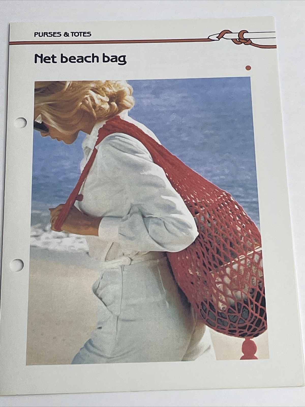 Marshall Cavendish Net Beach Bag  Crochet Pattern