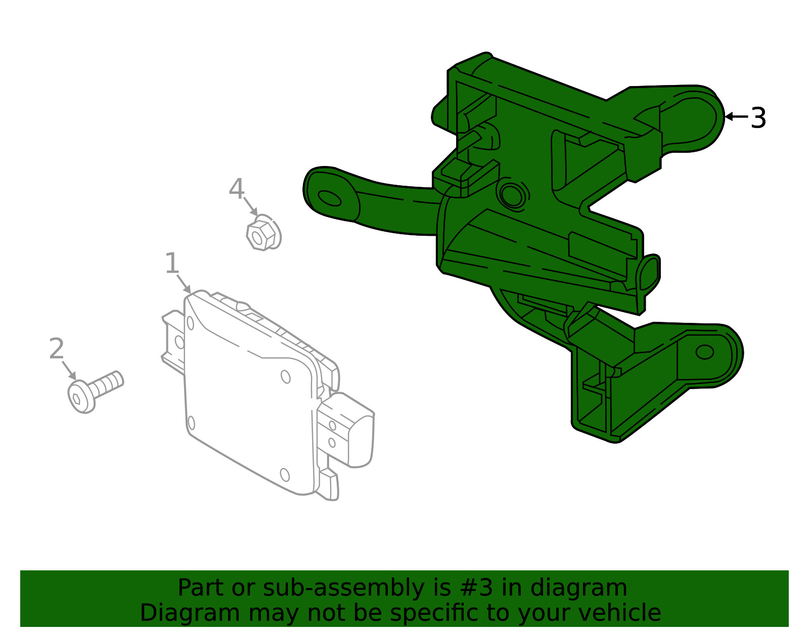 Genuine Volkswagen Mount Bracket 17A-907-455-D