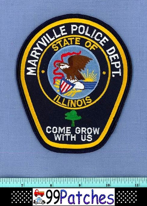 MARYVILLE ILLINOIS Police Shoulder Patch TREE COME GROW WITH US 8J