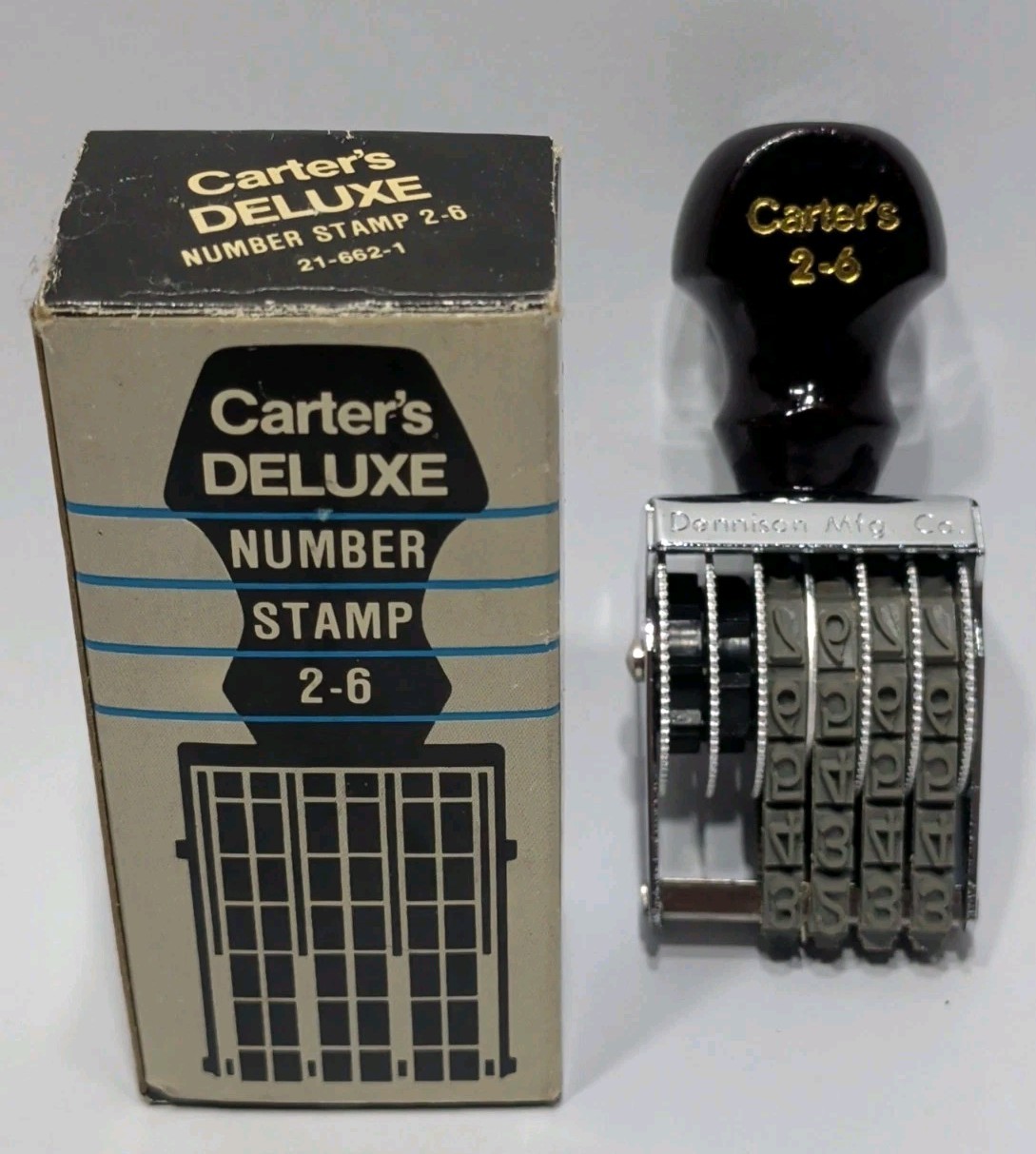 ✨VINTAGE✨  Carter's DeLuxe Numbering Stamp No 2-6 - Missing 2 Bands