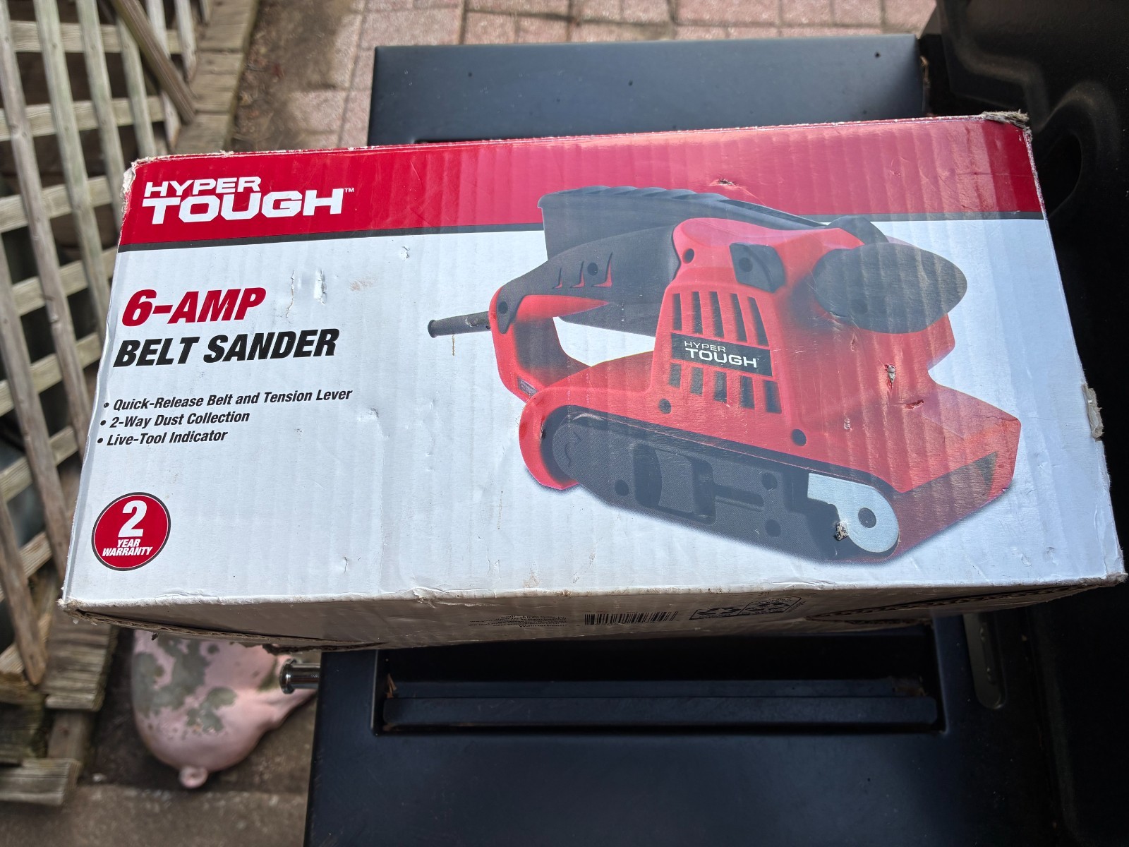 Hyper Tough 6-Amp Belt Sander, Corded, 2603