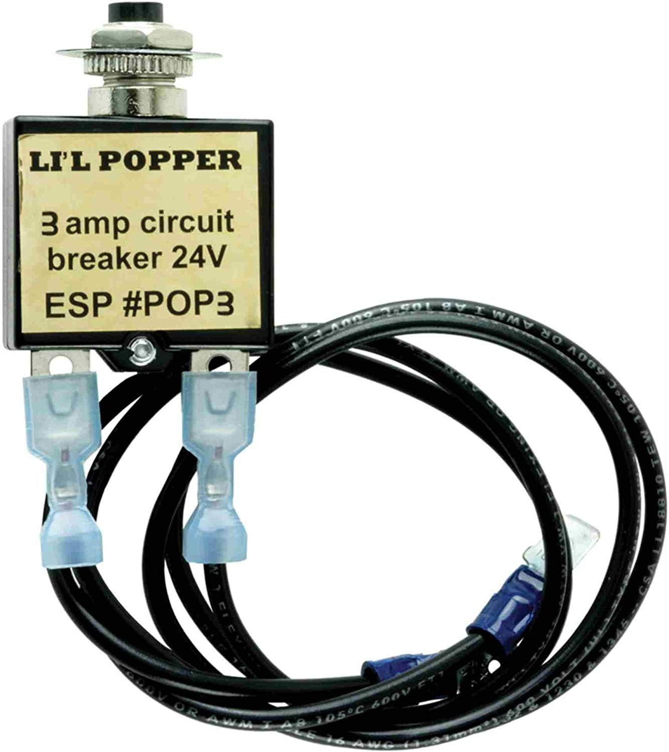 EvertechPRO POP3 3 AMP Control Circuit Breaker UL Rated 125/250 Vac Replaceme...