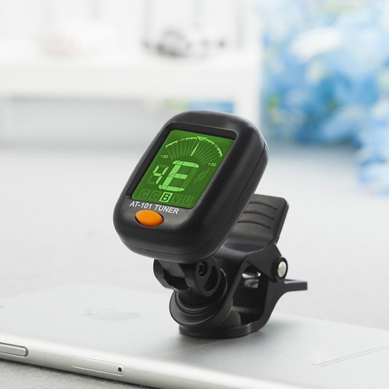 LCD Clip On Chromatic Acoustic Electric Guitar Bass Ukulele Banjo Violin Tuner