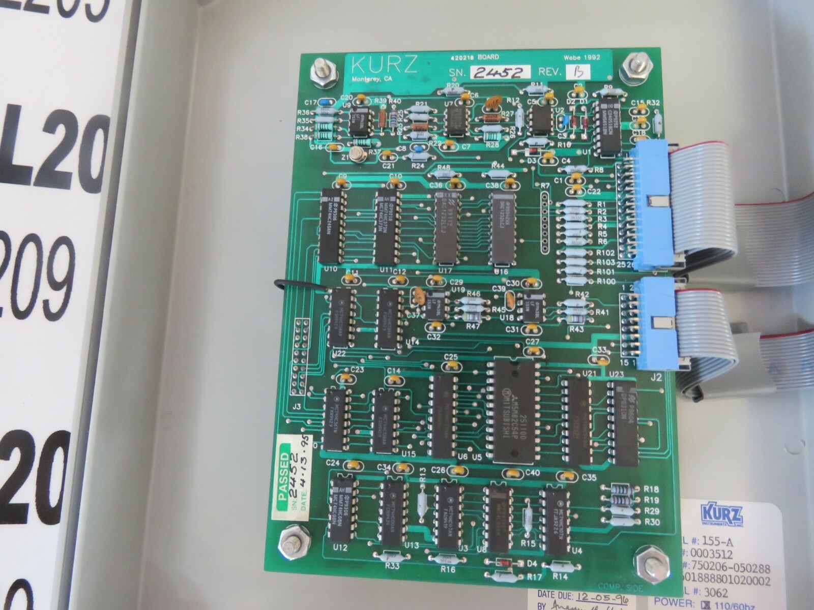 KURZ SERIES 155 ADAM MASS FLOW COMPUTER 155-A NEW