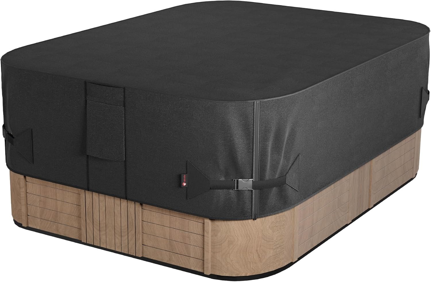 iBirdie Outdoor Waterproof Hot Tub Swim SPA 112" x 97" (9'4" x 8'1"), Black