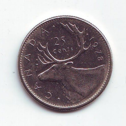 CANADA - 25 Cents - Elizabeth II 1978 - Nickel • 5.05 g • ⌀ 23.88 mm