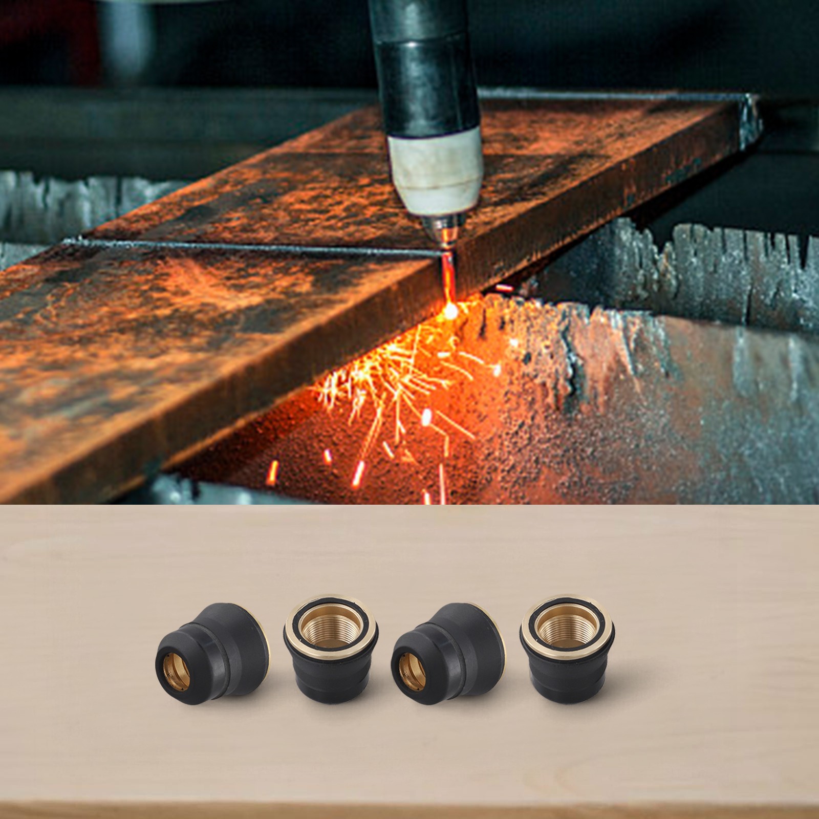 Shield Cap Kit of 4 for Harbor For Freight and For iPT65 Plasma Torches