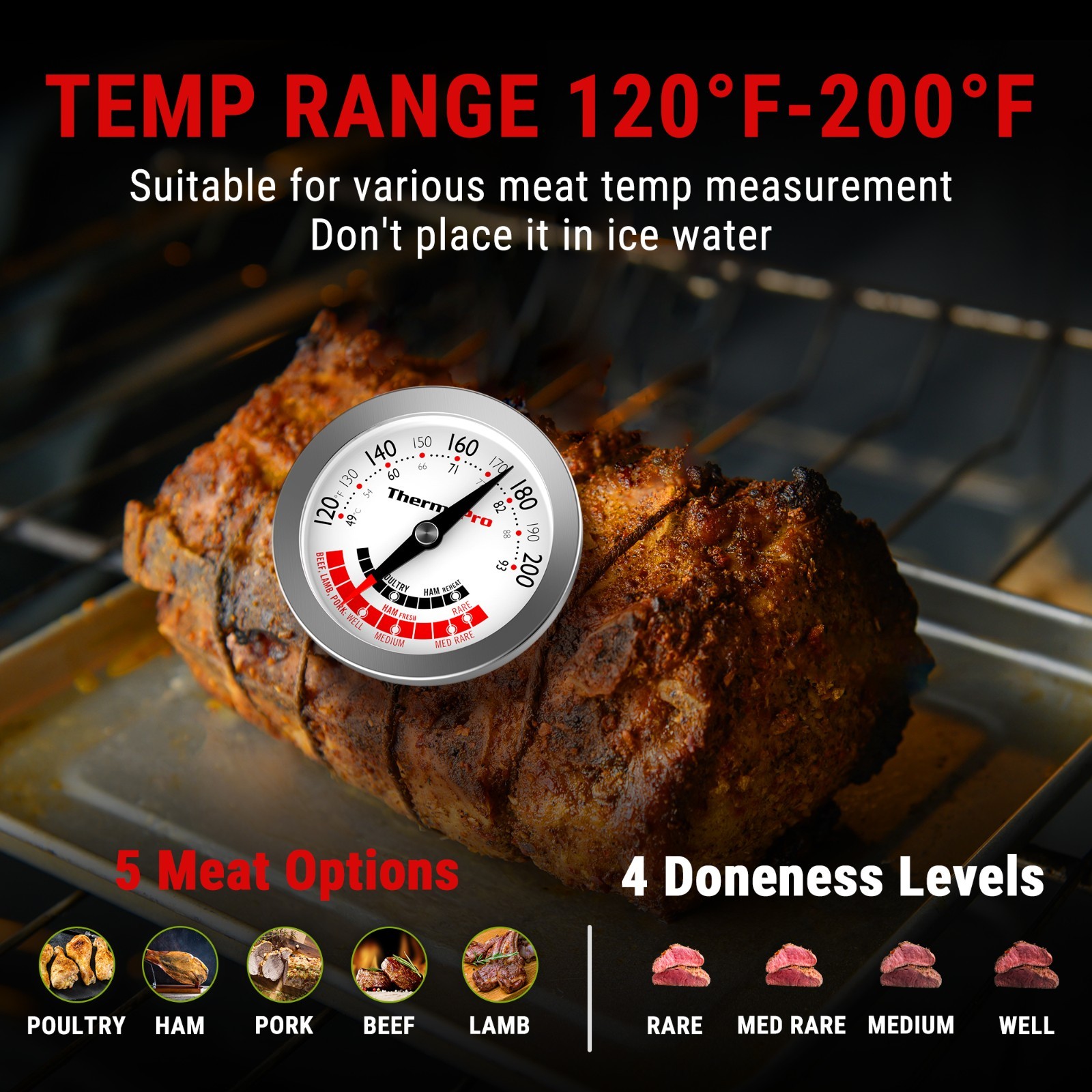 TempPro TP920 Bluetooth Wireless Meat Thermometer 4-Piece BBQ Cooking Set