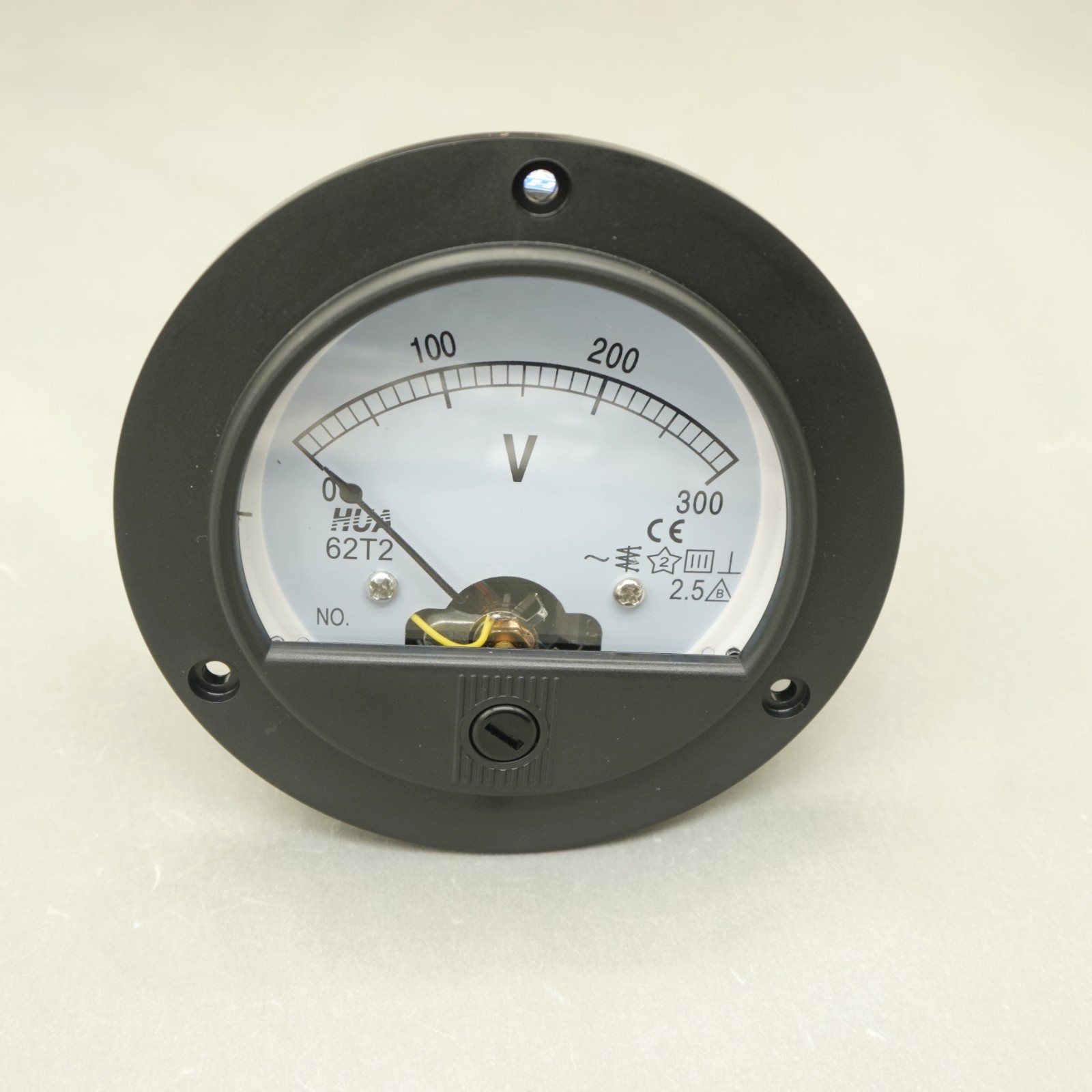 1PC 65C5 DC 0-300V Analog Voltmeter  Voltage Panel meter  Face Dia. 90mm