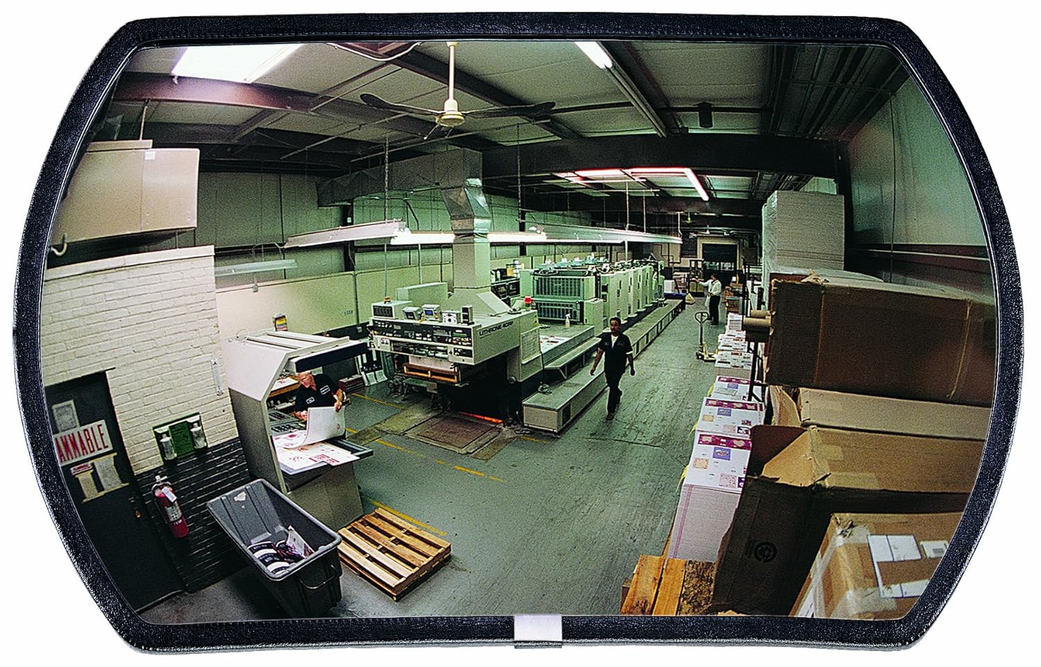 See All RR1524 round Rectangular Glass Indoor Convex Security Mirror, 24" Length