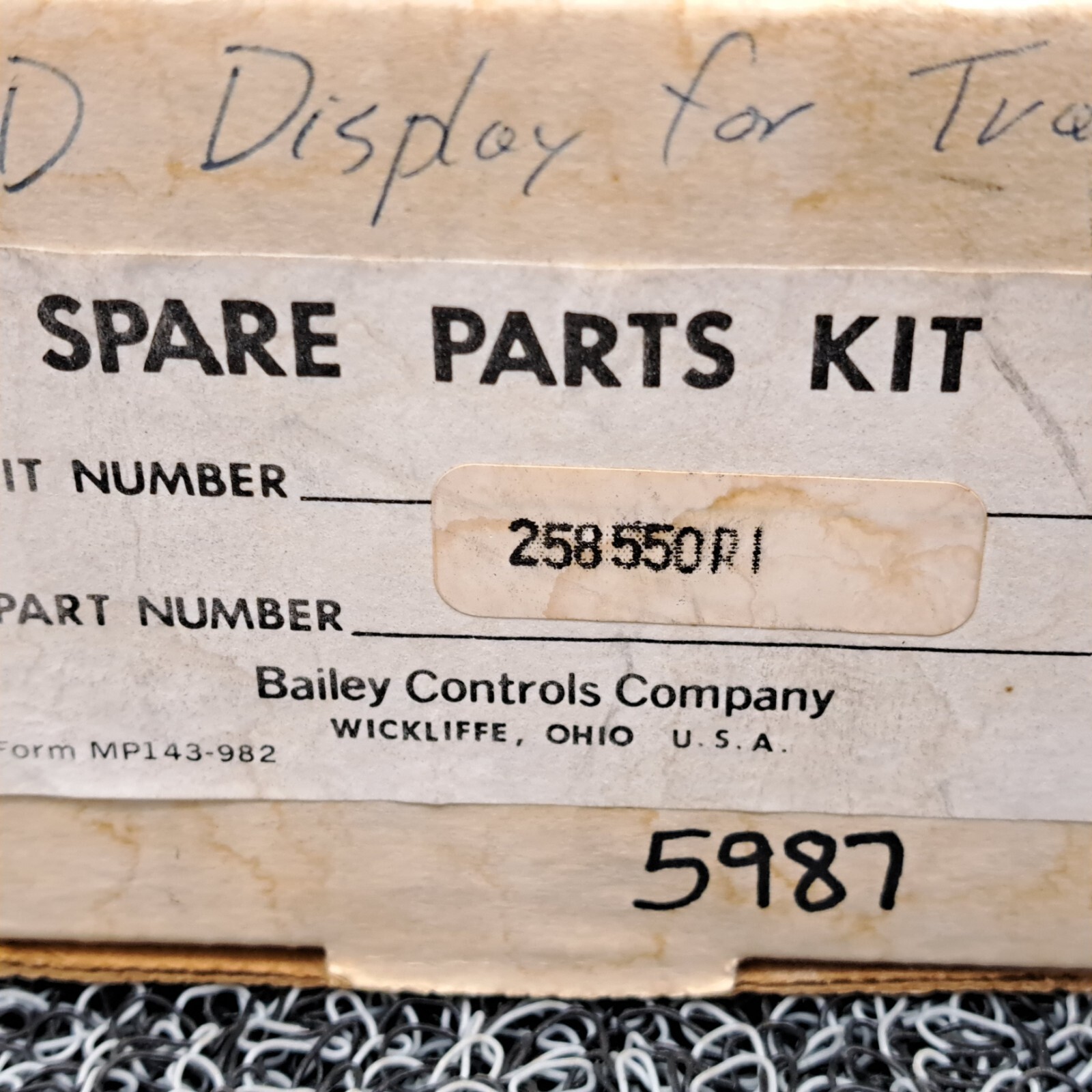ABB-Bailey Controls 258550A1 Transmitter Kit