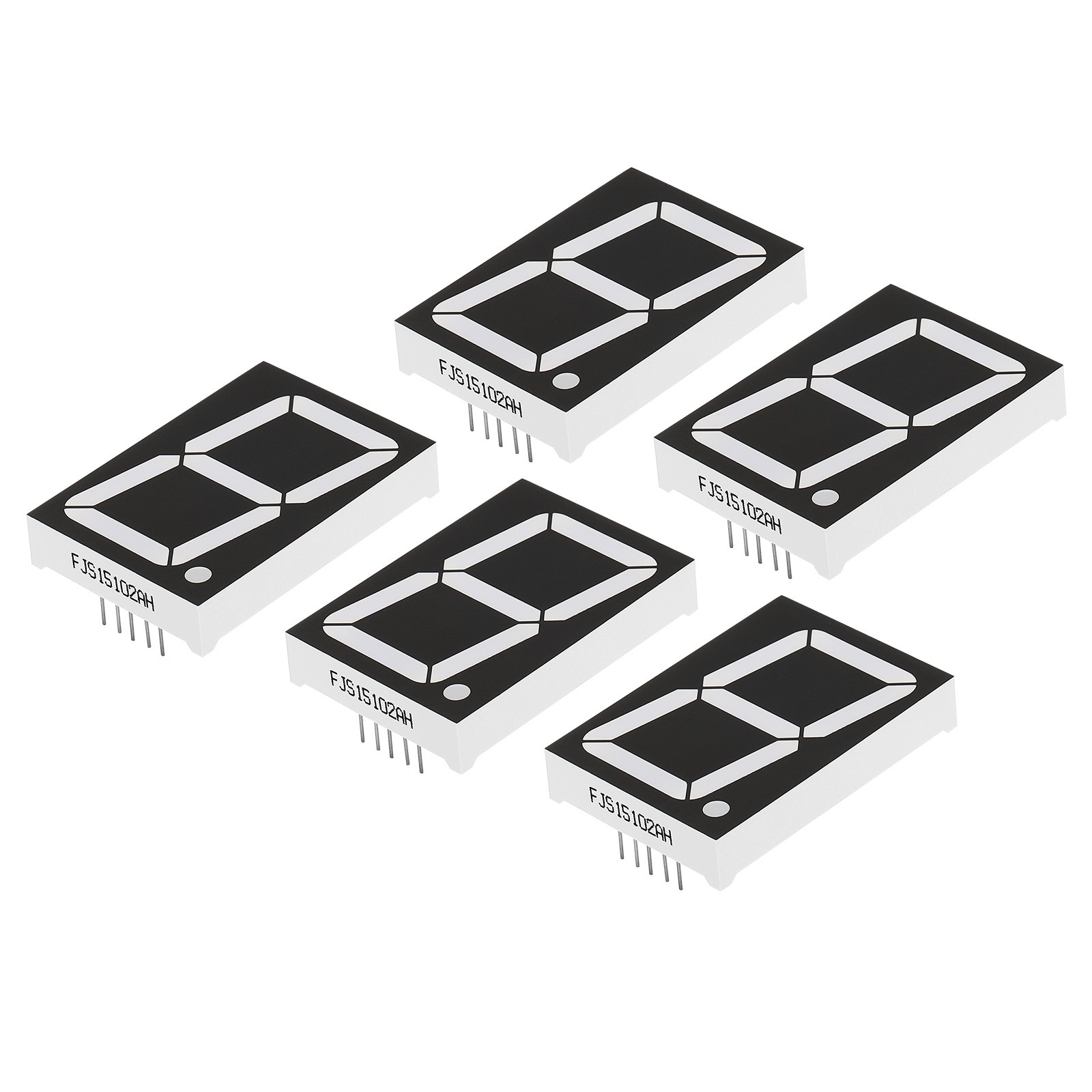 5Pcs 10Pin 1.2"x1.7"x0.3" Common Cathode 3.6V LED Display Digital Tube Red