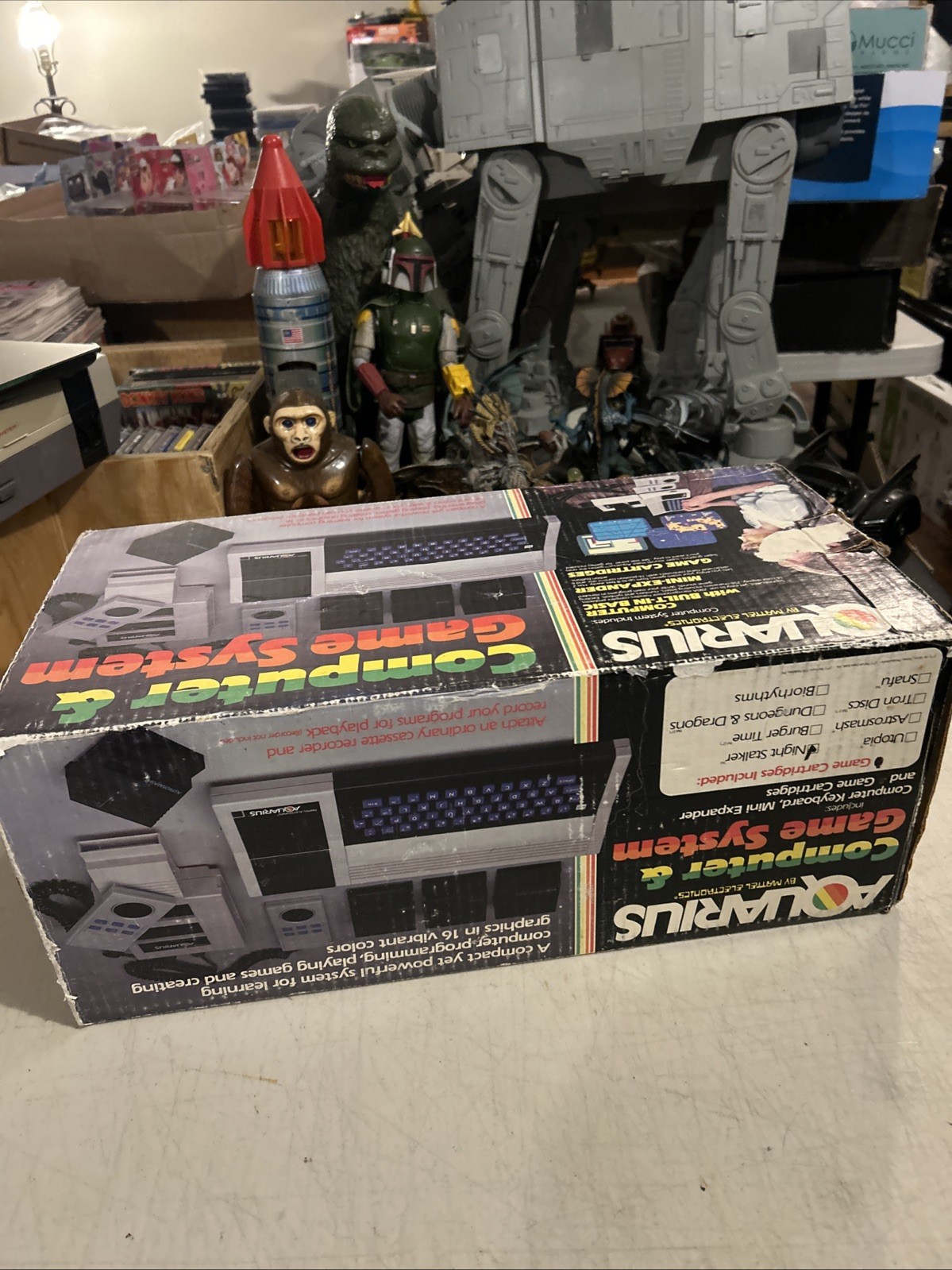 Mattel 1982 Aquarius Computer & Game System W/Nightstalker Untested As Is