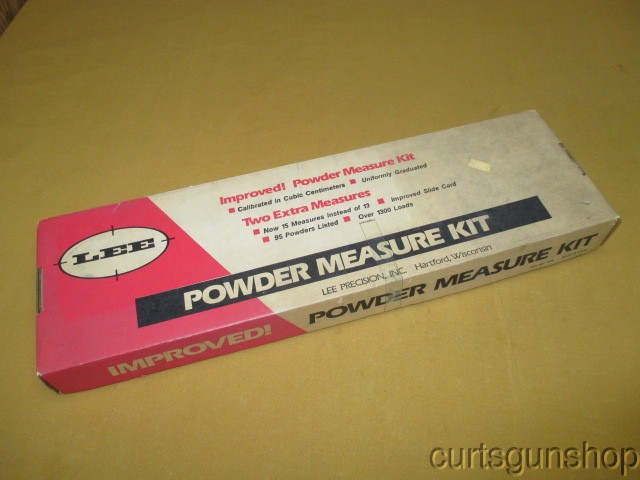 Vintage Lee Hand Reloading Powder Measure Kit 15 Dippers with Slide Card