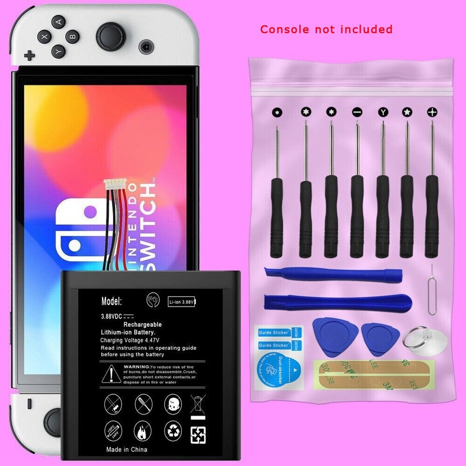 Superior Quality 4400mA Battery Tools for Nintendo Switch OLED HEG-001 Console