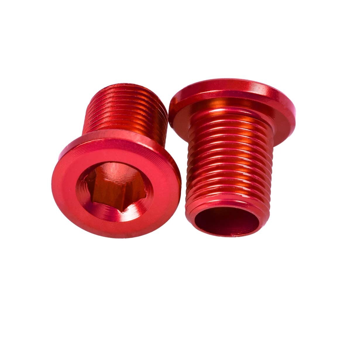 M8x10mm Chainring Bolt Set of 4 Units by Wheels Manufacturing - Colour Red