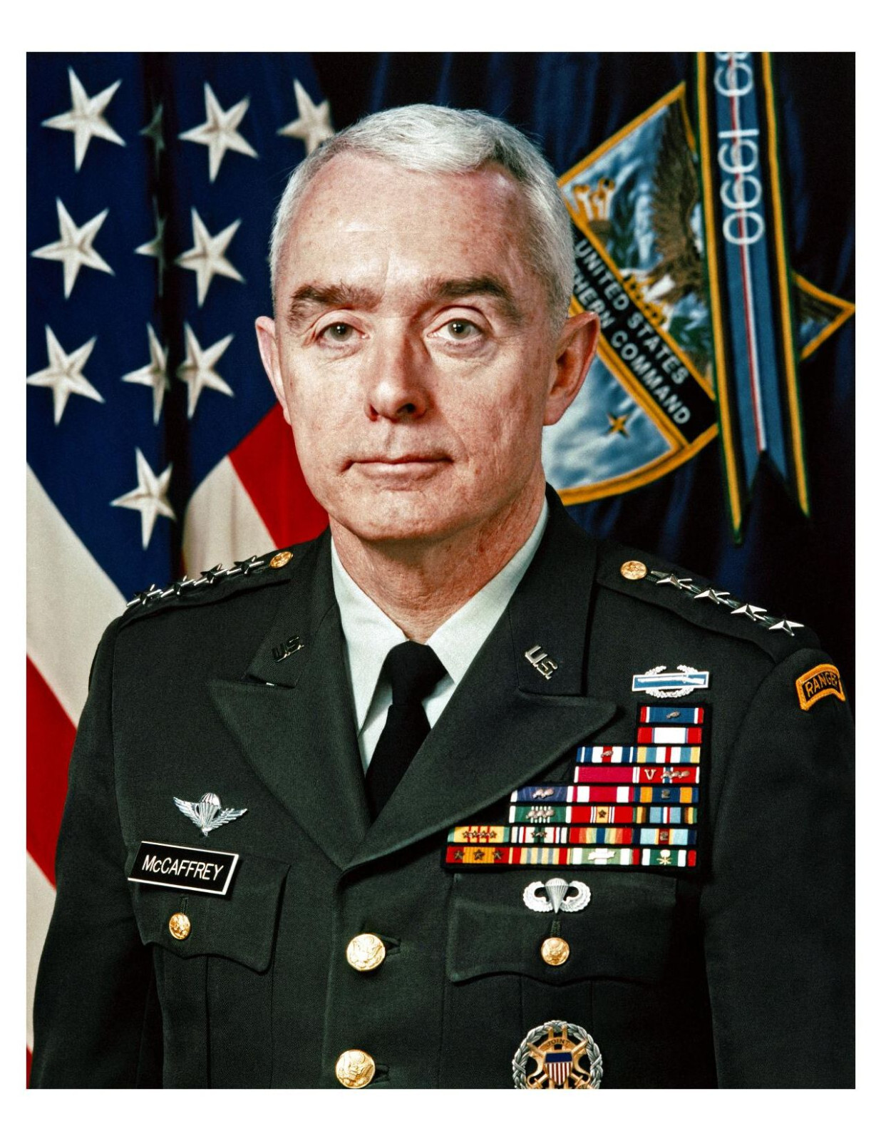 United States Army General Barry Richard McCaffrey 8x10 Photo #2 On 8.5" x 11"