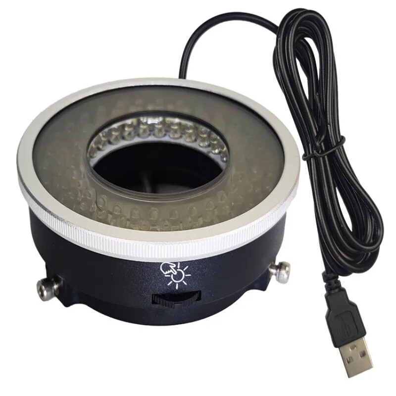 Microscope LED Polarising Light 28-62mm Lens Ring Light Microscope Illuminators