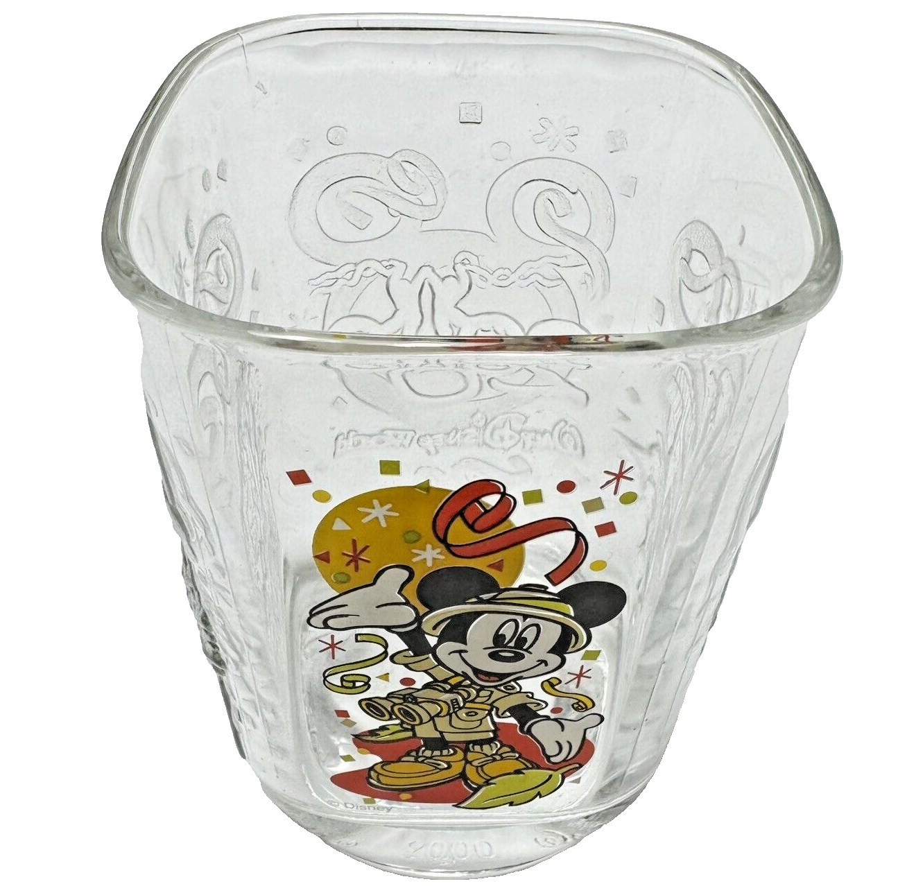 Vintage 2000 Disney's Animal Kingdom Mickey Mouse McDonald's Collector's Glass