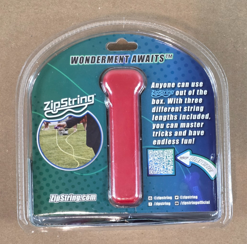 ZipString Original As Seen on Shark Tank Classic Rope Launcher Toy with 3 String