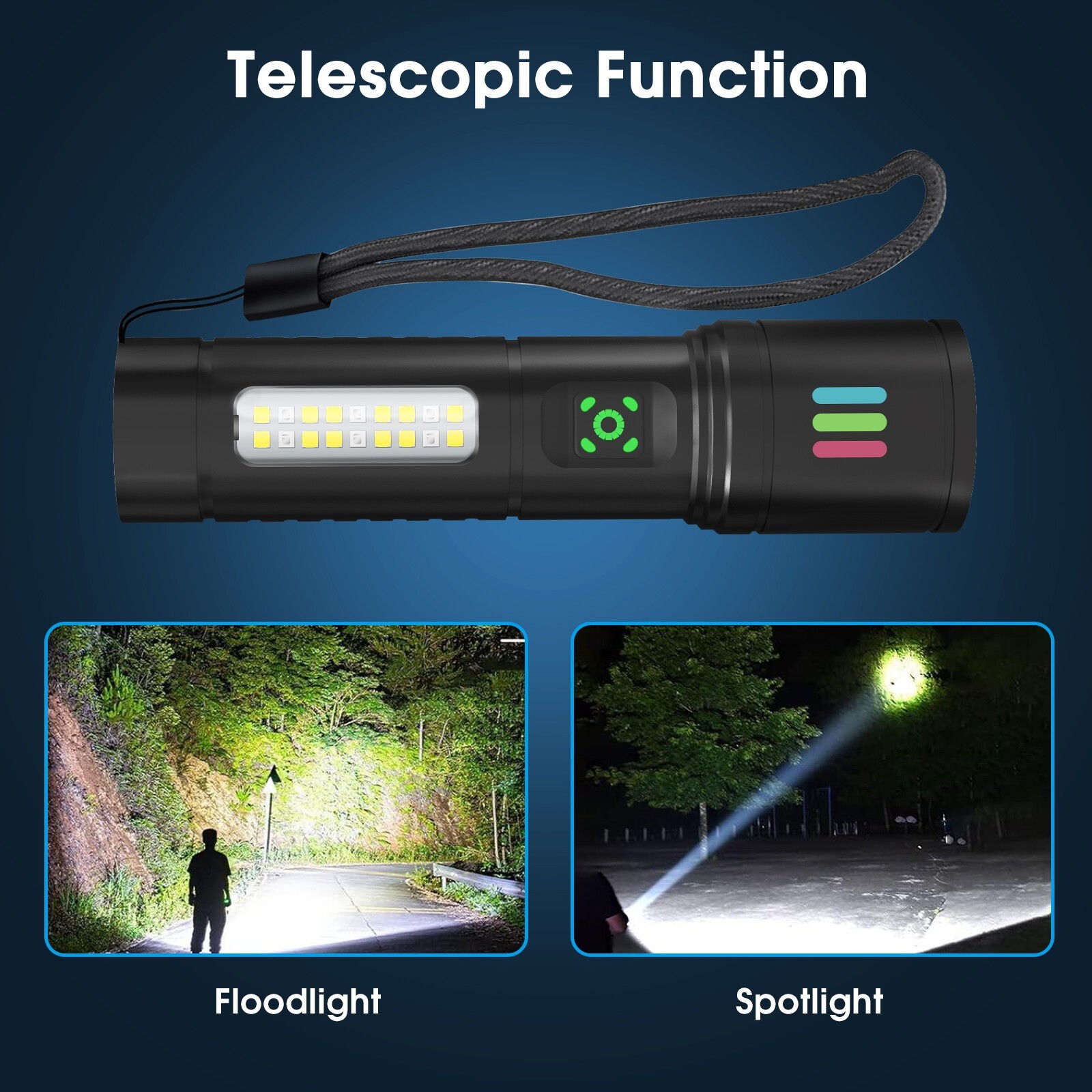 99000000 Lumen Super Bright LED Tactical Flashlight Rechargeable LED Work Lights