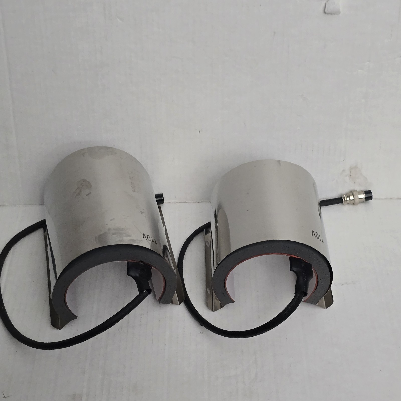 Lot of 2 Vivohome Stainless Steel Tumbler Mug Attachment Heat Press Transfer