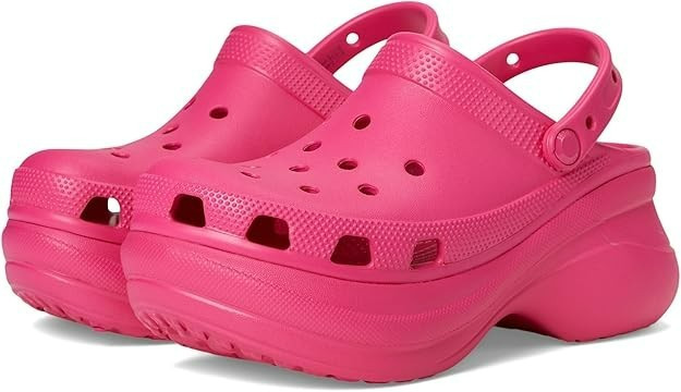 CROCS Bae Clog, Dragon Fruit Pink Platform Clogs, Women's Size 9 - NWT's