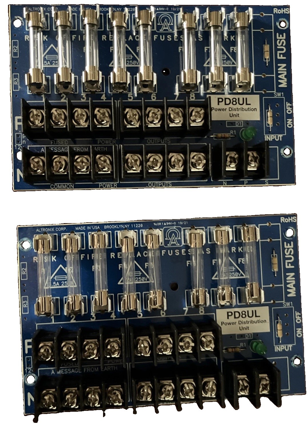 (2) Altronix PD8UL Boards  Only