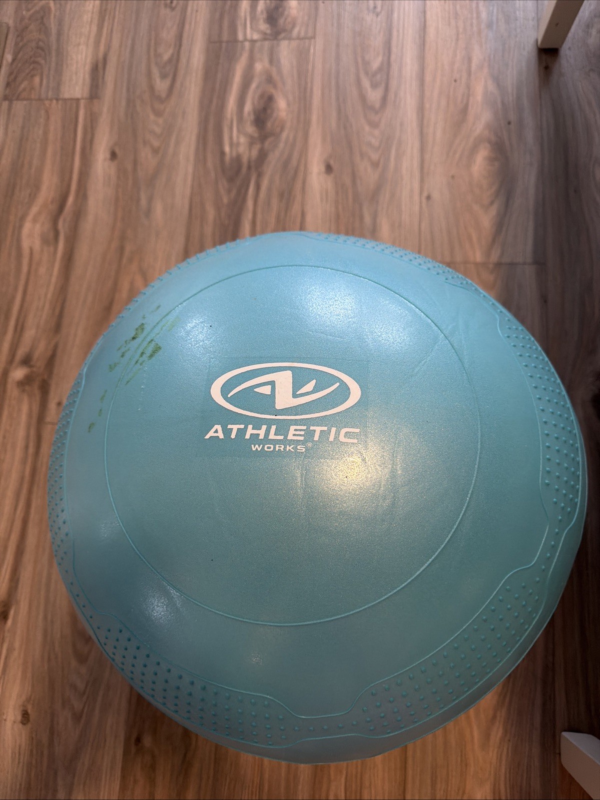 Athletic Works Fitness Ball 65cm Teal Blue Yoga Balance Resistance