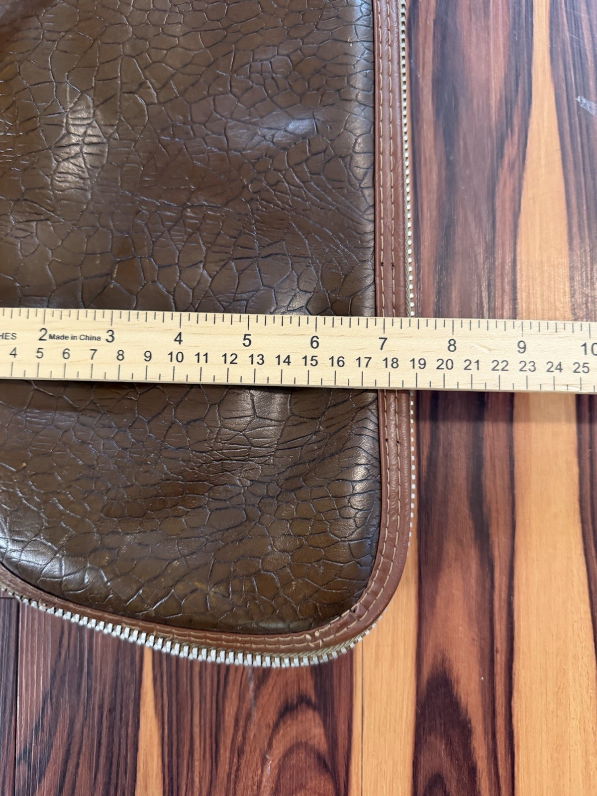 Vintage Rifle Case 52” Long Boyt Crocodile Alligator Pattern Soft Fur Lining