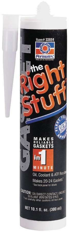 Permatex Sealant - The Right Stuff - Silicone - 10.10 oz Cartridge - Each