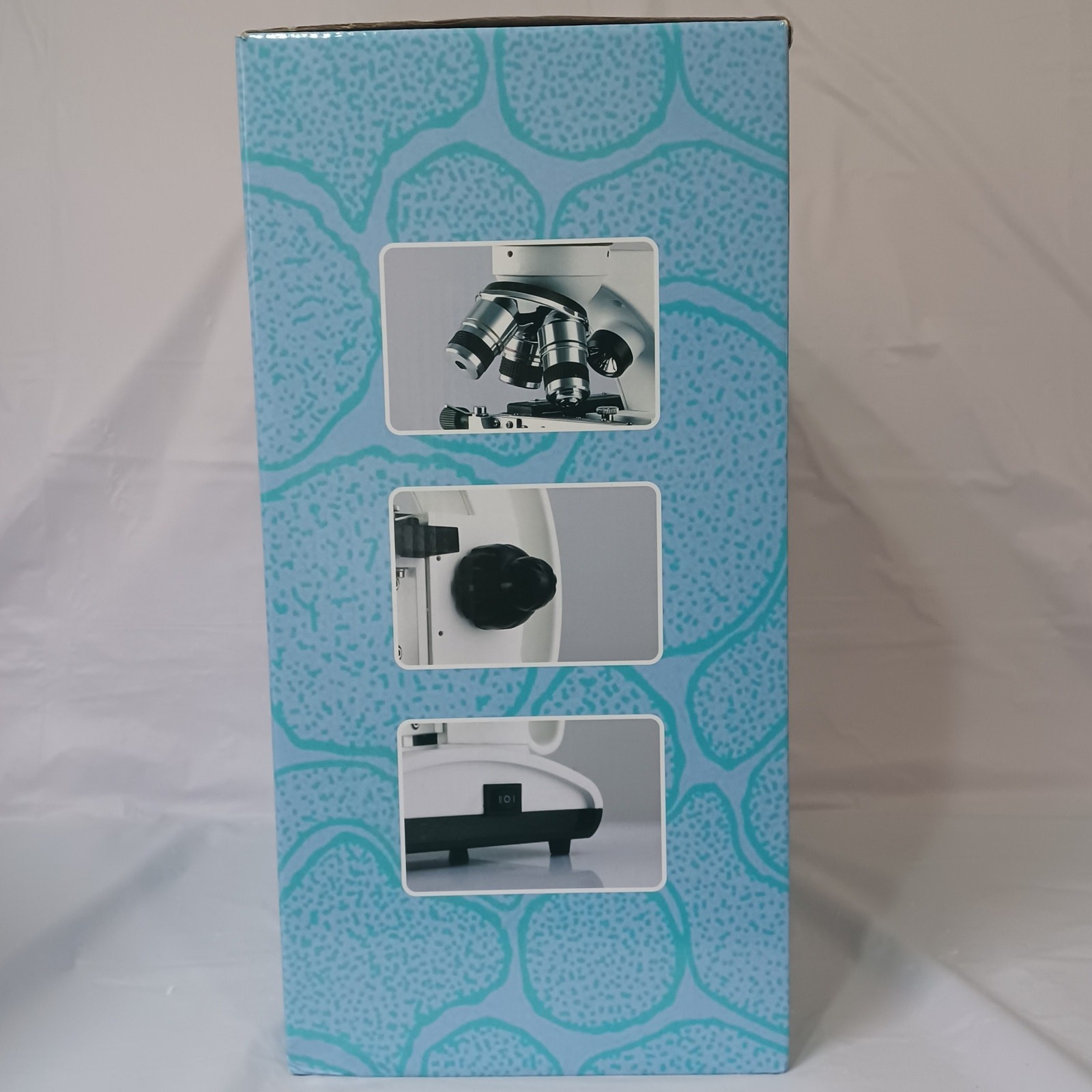 Telmu Biological Microscope w/ 154-Piece Slide Kit
